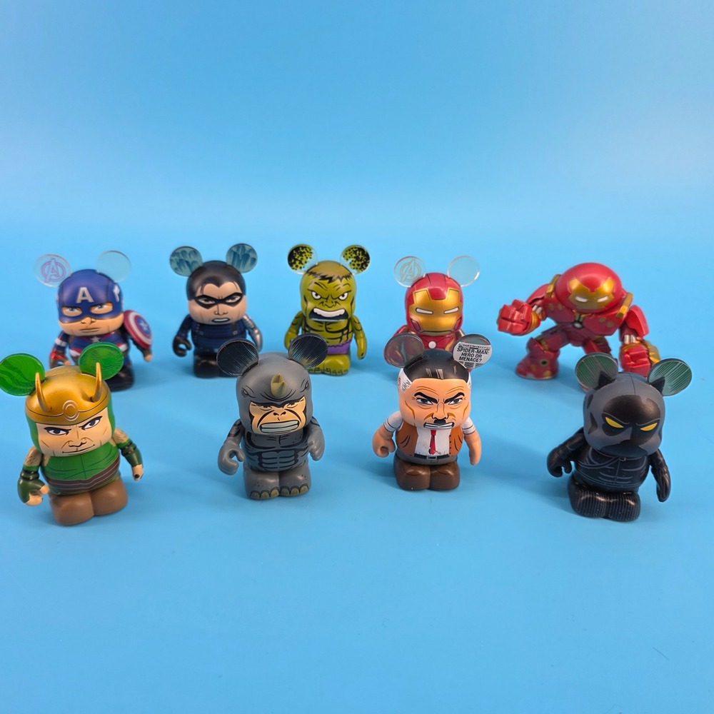Disney Vinylmation Marvel Avengers Series Figures Lot of 9